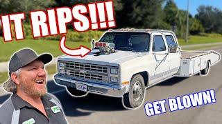 Supercharged Squarebody Ramp Truck Gets DOWN!!!  We Call Out Our Boy Cleetus For A Huge Challenge!!!