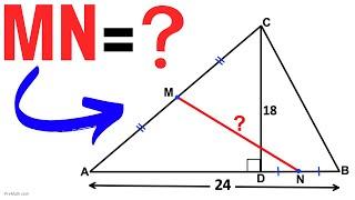 Find the length of the line segment MN | Learn How to calculate the length fast!