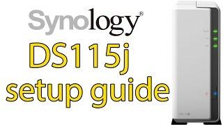 Synology DS115j NAS Unboxing and Setup Guide Tutorial