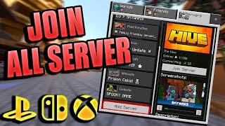 HOW TO JOIN ANY MINECRAFT BEDROCK EDITION SERVER ON YOUR CONSOLE - 2022 SWITCH,XBOX PLAYSTATION