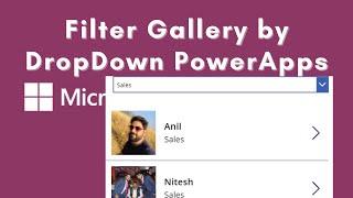 Filter Gallery by DropDown PowerApps | PowerApps Gallery Filter | Gallery Filter using Dropdown