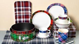 Фикс прайс.Новая коллекция"Tartan".Посуда для уютной зимы.