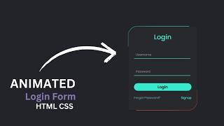 Create Animated Glowing Gradient Border Login Form Using HTML CSS ️ @mrcodebox33