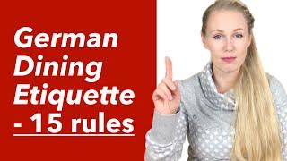German Table Manners - German Dining Etiquette