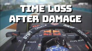 Max's time loss after the damaged floor | Tech analysis | Miami GP