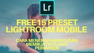 Free 15 Peset Lightroom Mobile Terbaik | Membuat Preset DNG Jadi Permanen