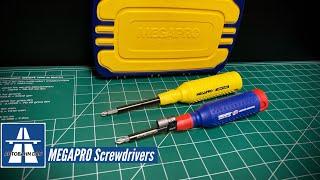 MEGAPRO Screwdrivers Made in USA Shaftlok & Kit Case