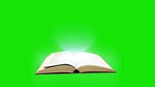 Magic book green screen effect