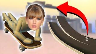 LAUNCHING TAYLOR SWIFT OFF GIANT RAMPS! (Turbo Dismount)