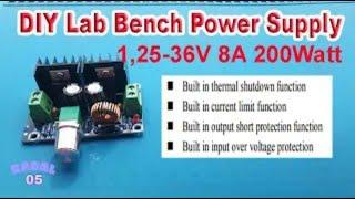 DIY Lab Bench Netzteil 1.25 - 36V 8A 200W Elektronische kreative Ideen