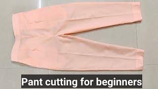 पेंट कटिंग का सबसे आसान तरीका/Pant palazzo with half elastic cutting for beginners in hindi