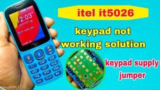 itel it5026 keypad not working solution