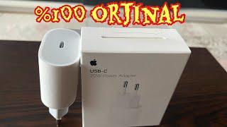 Orjinal Apple Hızlı Adaptör 20 W Usb-C (Type-C) Power Adaptor (kıyaslamanız için yaptım)