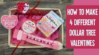 CHEAP Dollar Tree Valentine's To Pass Out At School/Daycare | Cricut Tutorial for Beginners