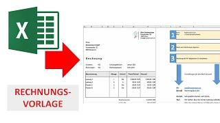 Automatisierte Excel Rechnungsvorlage für Freelancer und Selbstständige I Excelpedia