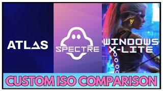 Custom ISO Comparison | Atlas OS, Ghost Spectre & Windows X-Lite | Best Performance? #customiso