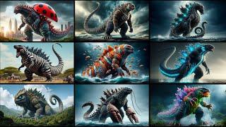 Amazing Animal Fusion Hybrid: Godzilla Hybrid with Other Animal Species!