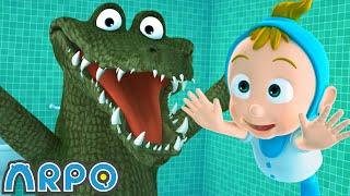 Crocodile in the HOUSE!! | Baby Daniel and ARPO The Robot | Funny Cartoons for Kids