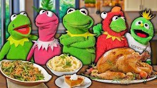 Thanksgiving Dinner Cook Off with the Kermit Family! (Kermit Tradition)