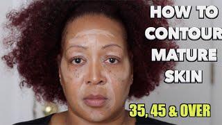 How To Contour & Highlight (Mature Skin 35, 45 & Older) | NeeCJae