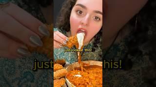 Is WINGSTOP + Buldak BEST American food?!‍‍ #manonthestreet #americanfood #food #fastfood