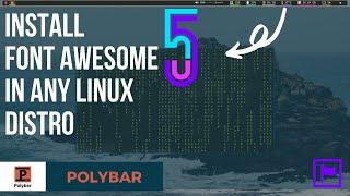 Install Font Awesome 5 in Debian, Arch or any other distro.