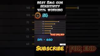 smg gun headshot trick | free fire headshot setting 2024 ️