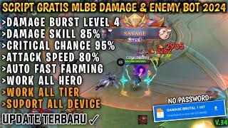 SCRIPT 1 HIT DAMAGE MOBILE LEGENDS DAN MUSUH BOT TERBARU 2024 ANTI BANNED