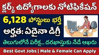 తెలుగులోనే పరీక్ష | 6,128 'క్లర్క్' ఉద్యోగాల భర్తీకి నోటిఫికేషన్ విడుదల | IBPS Recruitment 2024