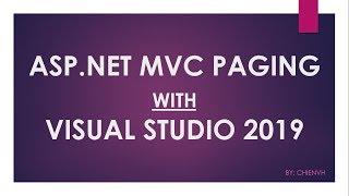 ASP.NET MVC Paging with Visual Studio 2019