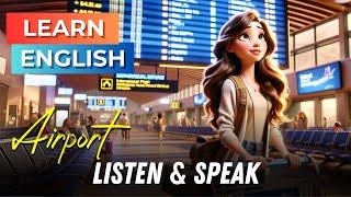 At the Airport | Improve Your English | English Listening Skills - Speaking Skills - Travel