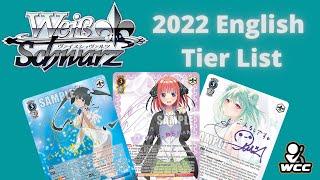 2022 Weiss Schwarz Tier List