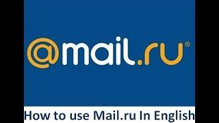 How to use mail.ru in English