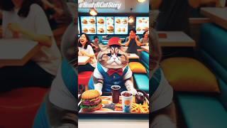 Everyone in the restaurant makes fun of the poor cat #cat #cute #kitten #ai #catlover #catstory