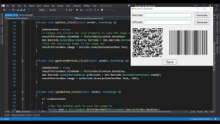 Generate Barcode && QR Code using C# windows application