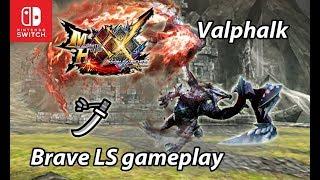 MHXX Switch ver. demo | Valstrax (Valor Long Sword) gameplay (1080p)