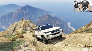 GTA5 : Toyota Fortuner Realistic OffRoading | Imported Fortuner From India | LogitechG29 Wheel