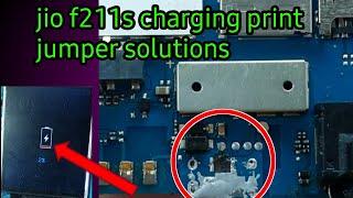 lyf jio f211s charging print jumper solutions !charging damage 100000%solution