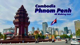 Phnom Penh - Walking tour of the Khimeran capital [4K/60fps]