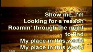 Place In this World by Michael W. Smith (Lyrics Integrated)