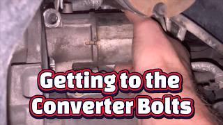 6L80 Yukon Transmission | Moving the Starter | How to get to the Torque Converter Bolts