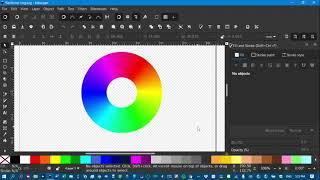 Rainbow ring using Inkscape