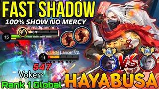 Fast Shadow Hayabusa VS Top Tier Enemies - Top 1 Global Hayabusa by Vokerr - Mobile Legends