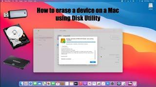 How to erase a device on a Mac using Disk Utility