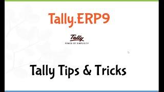 Tally Tips and Trick Webinar Session 1