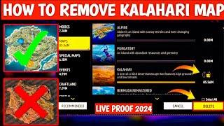 How To Delete Kalahari Map In Free Fire | Kalahari Map Ko Delete Kaise Kare | Garena Free Fire
