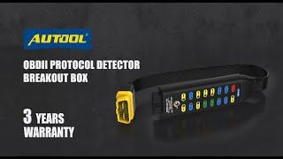 AUTOOL Automotive OBD II Protocol Detector & Breakout Box