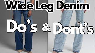 Do’s and Don’ts when Styling Wide Leg Jeans | Fashion Over 40