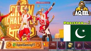 I WON CREW CHALLENGE | PUBG MOBILE | AQEEL GAMING | AQEEL