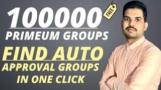 Facebook Auto Approval Groups List By Earn with Tariq | Find Active Facebook Groups